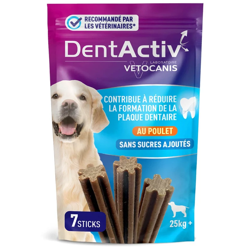 DentActiv Action 7 Sticks Dentaire Grand Chien +25kg