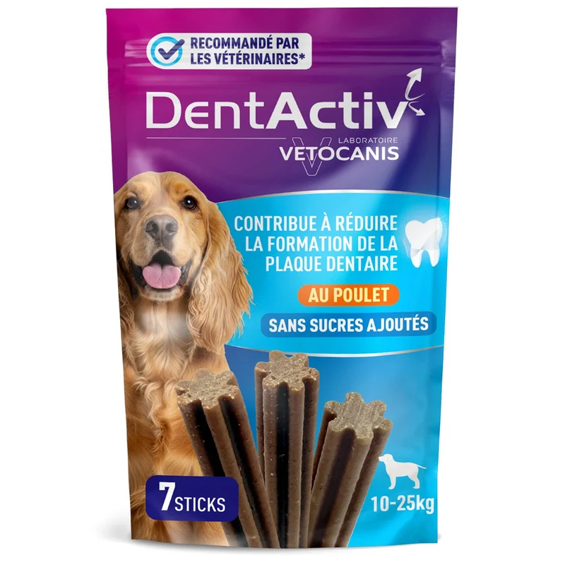 DentActiv Action 7 Sticks Dentaire Chien Moyen
