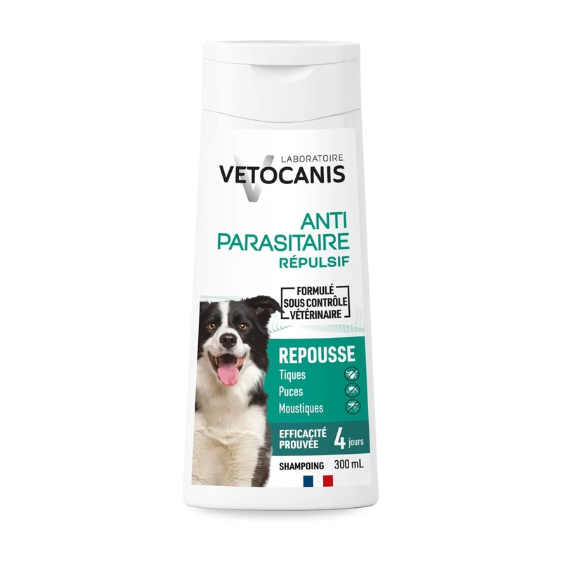 Shampoing Antiparasitaire Répulsif Chien 300ml