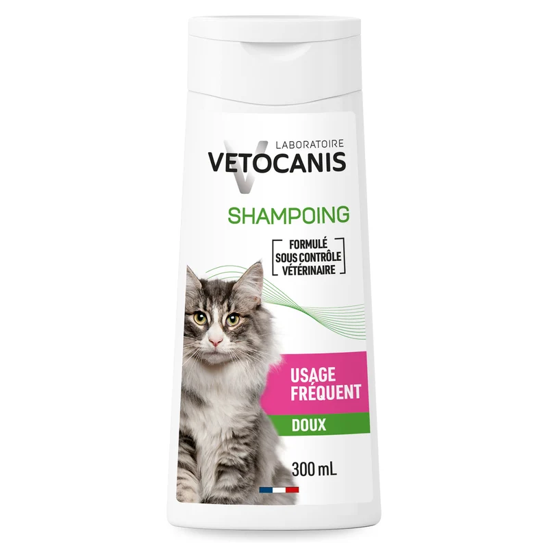 Shampoing Usage Fréquent pour Chat, à la Fleur de Lotus
