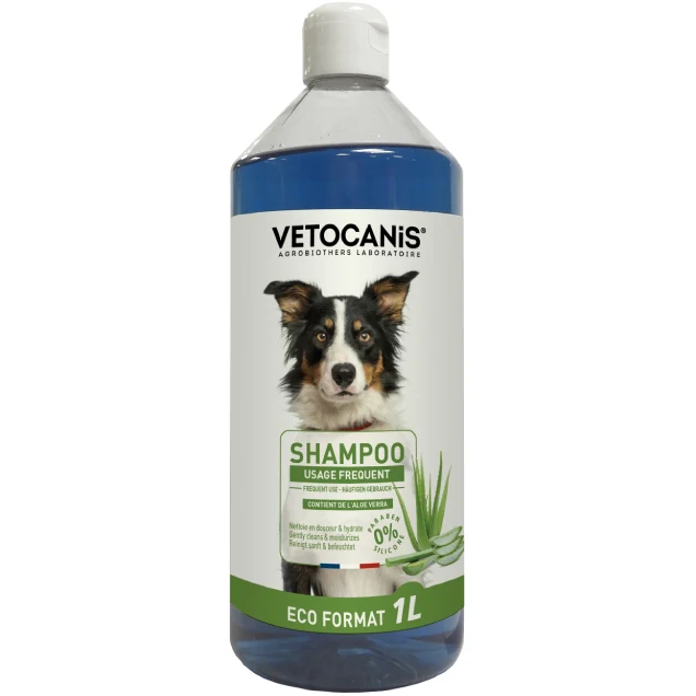 Shampoing Format Eco Usage Fréquent pour Chien 1L