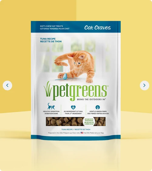 Pet Greens - Cat Craves - Gâteries Chat - Thon - 3oz