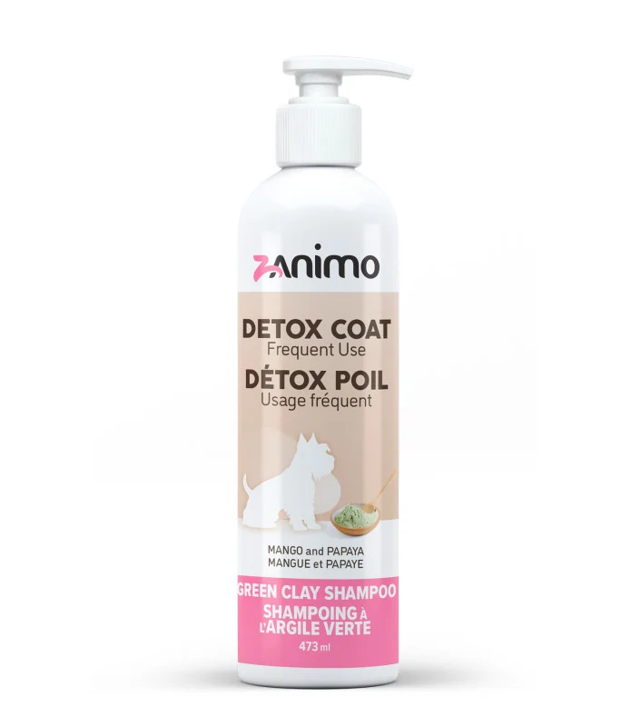Zanimo - Shampoing Détox - Argile Verte - Mangue et Papaye - 125ml