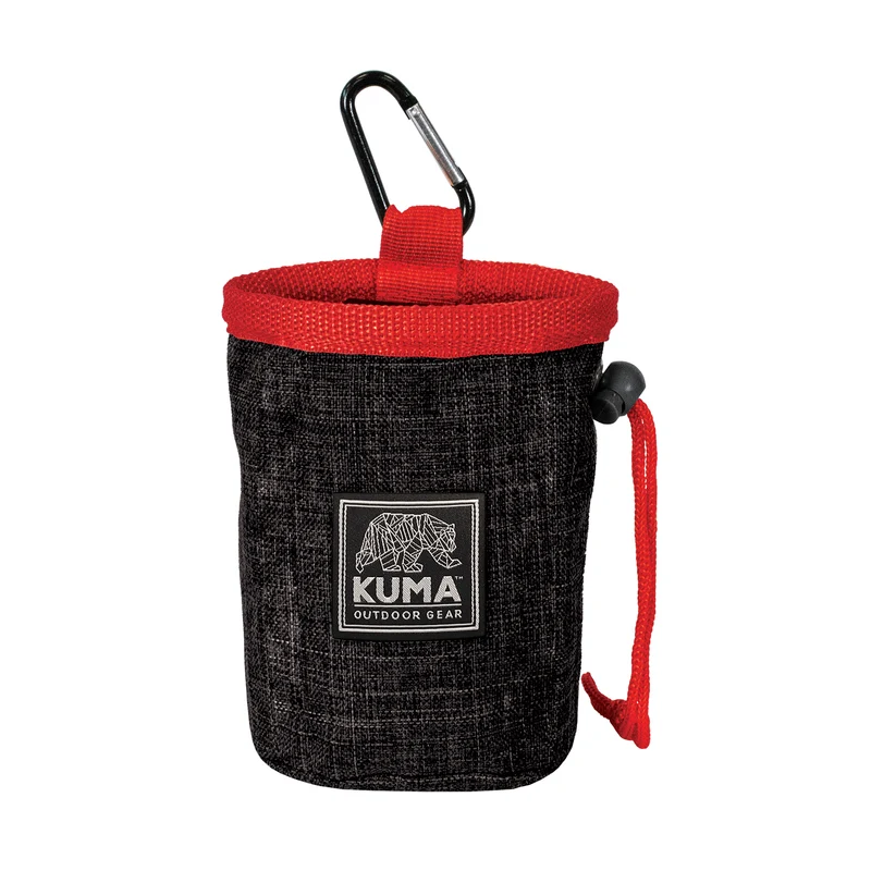Kuma - Outdook Gear - Chien - Good Dog - Pochette à Gâterie - Carbon - Rouge
