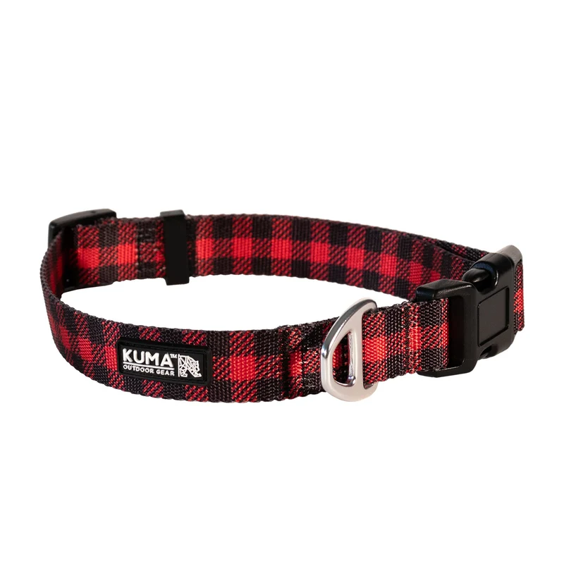 Kuma - Outdoor Gear - Chien - Collier - Lazy Bear - Rouge - Noir