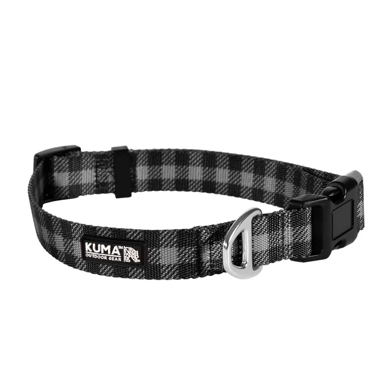 Kuma - Outdook Gear - Chien - Collier - Lazy Bear - Gris - Noir
