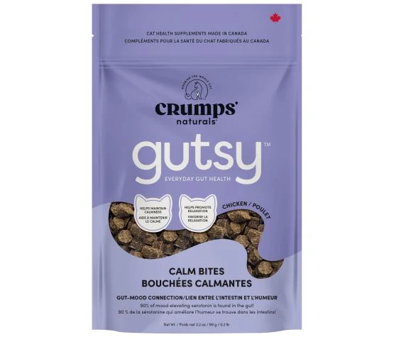 Crumps' Naturals - Gutsy - Gâteries - Chat - Bouchées Calmantes - 90g