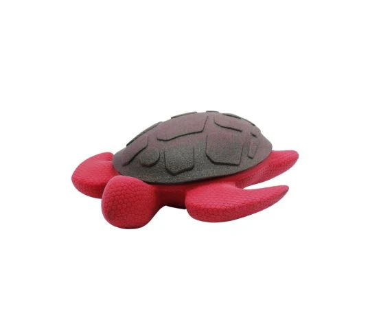 Bud'z - Jouet en Caoutchouc - Flottant avec Squeaker - Tortue Rouge
