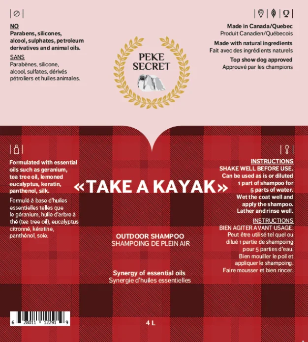 Shampoing naturel pour chien "Take a Kayak"