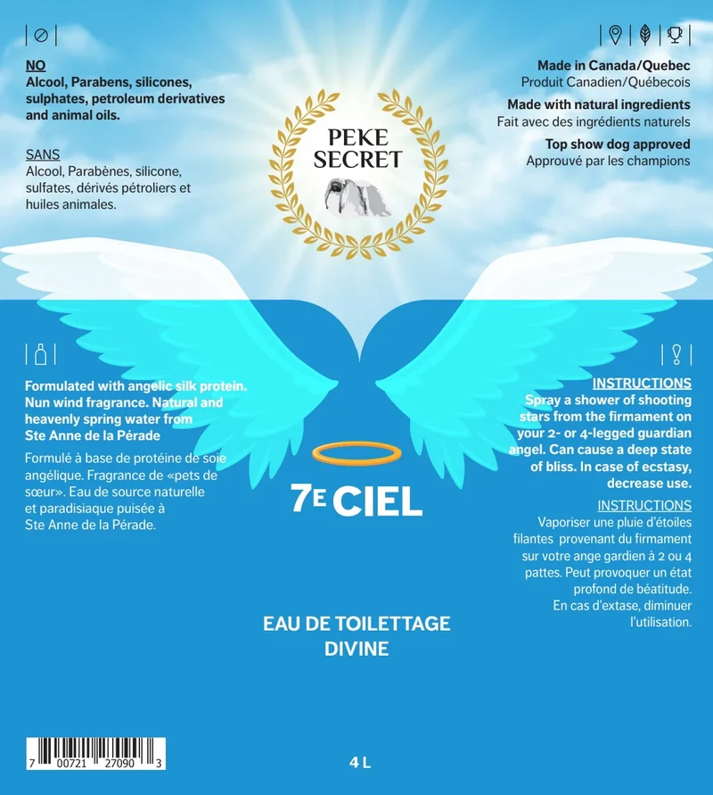 Eau de toilettage 7e Ciel