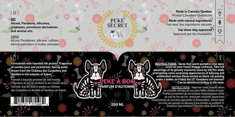 Eau de toilettage Peke A Boo