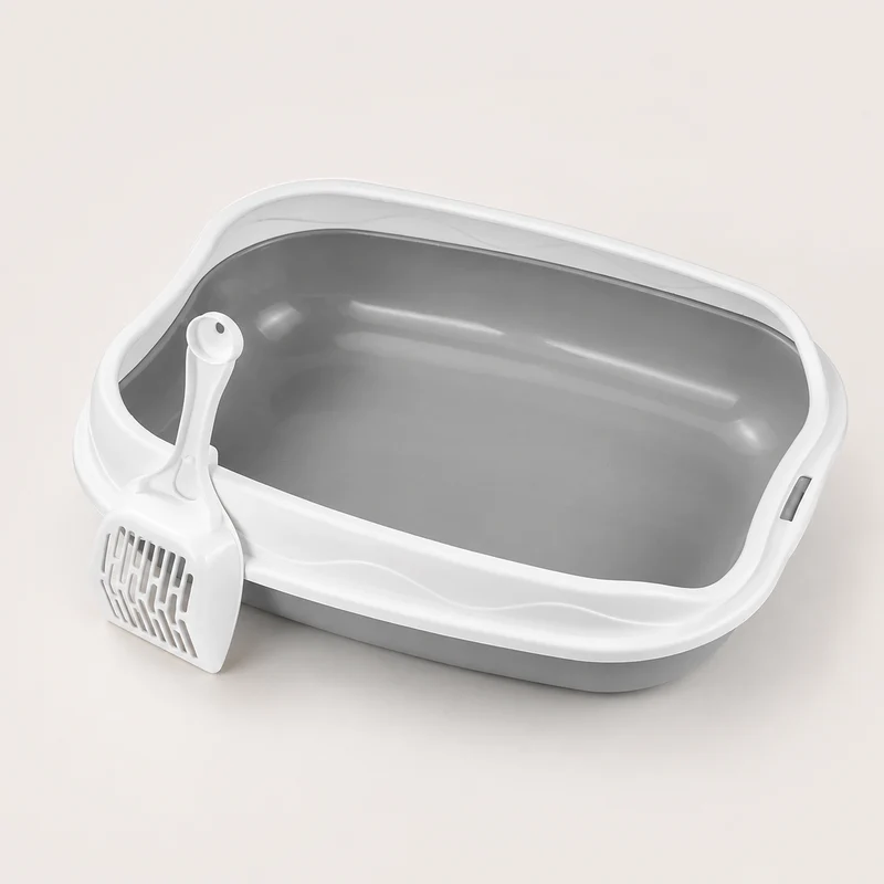 Maison de Toilette Semi-Fermée pour Chat