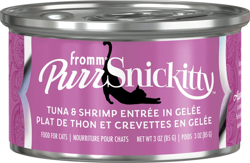 Conserve pour chat Fromm PurrSnickety - Thon et Crevettes en Gelée