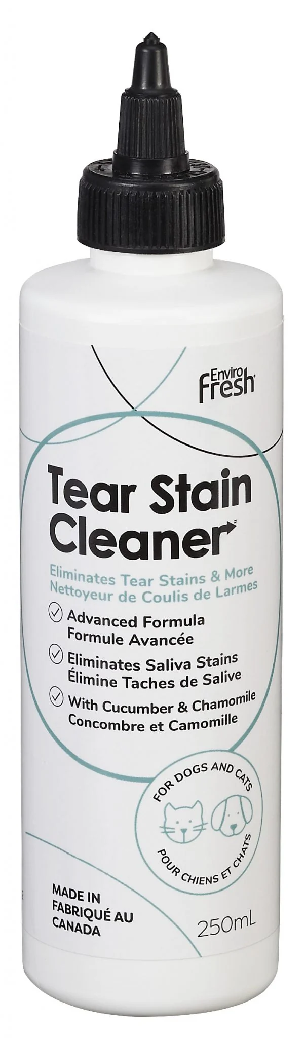 Enviro Fresh - Nettoyant - Éliminateur de Tâches - Yeux - 250ml - Chien et Chat