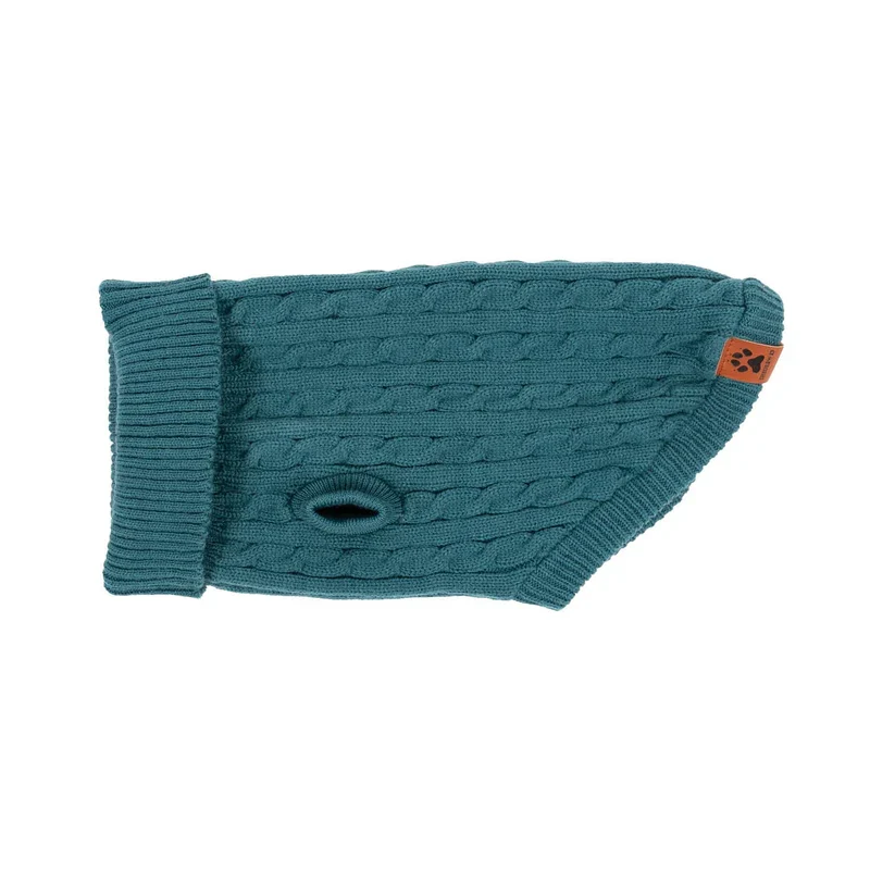Shedrow K9 - Brentwood - Gilet - Maille Torsadée - Bleu Tapisserie