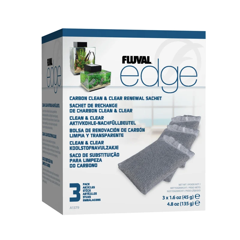 Fluval EDGE Carbon Clean & Clear Sachet (3-pack)