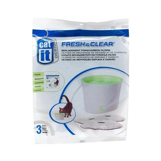 Catit Design Cat Drinking Fountain 3x Replacement Foam/Carbon Filters