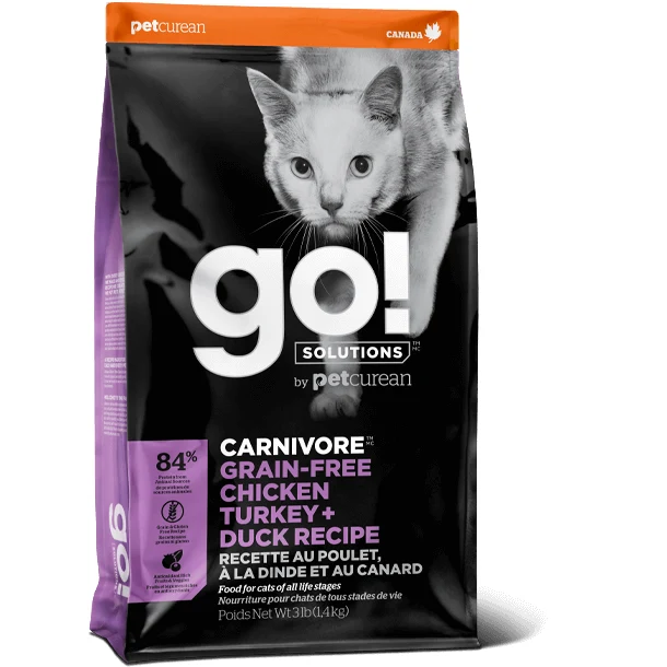 Go! Solutions Carnivore - Chicken, Turkey & Duck - Grain-Free Cat Food