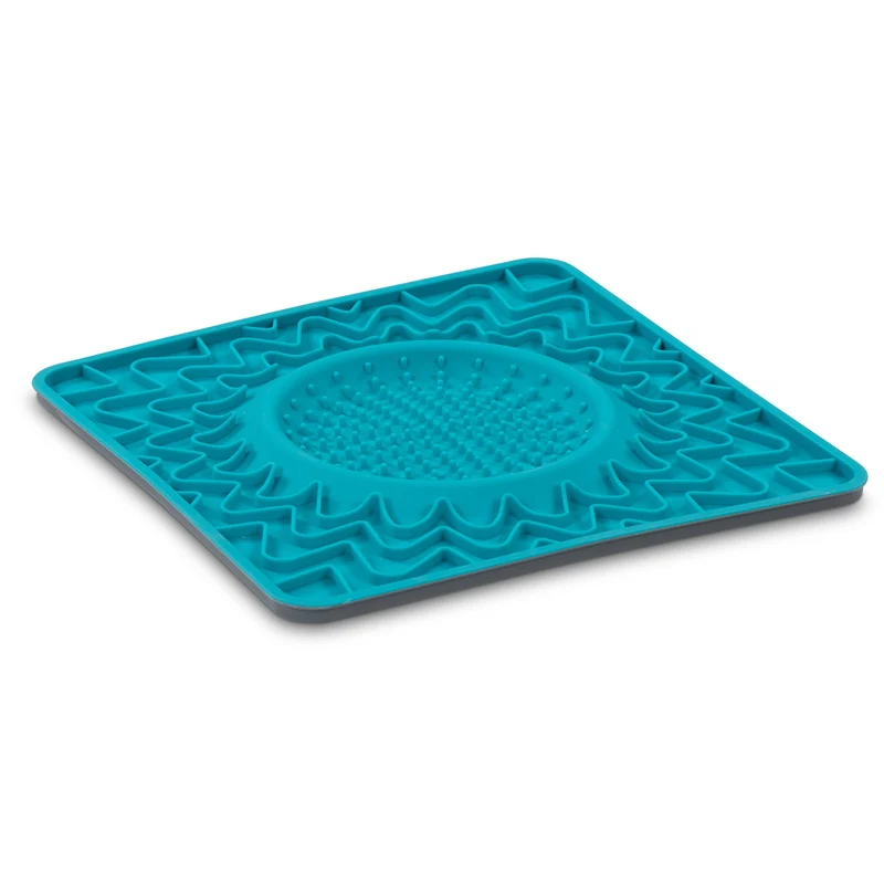 Tapis de Léchage en Silicone avec Bol Intégré Anti-Renversement