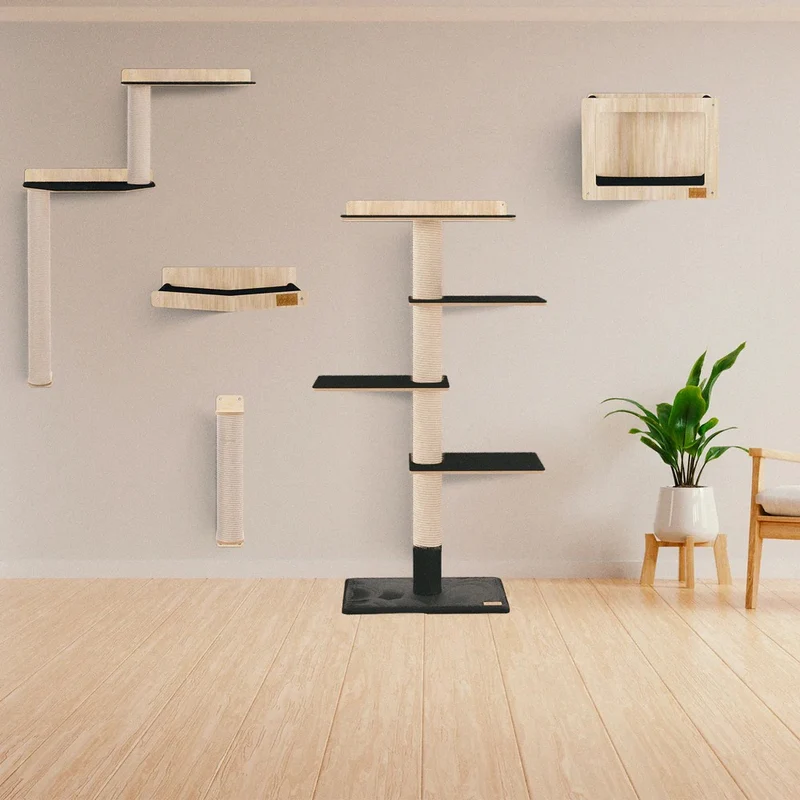 Noba Origin – Collection murale – Ensemble complet - Aire de jeux verticale - Noir