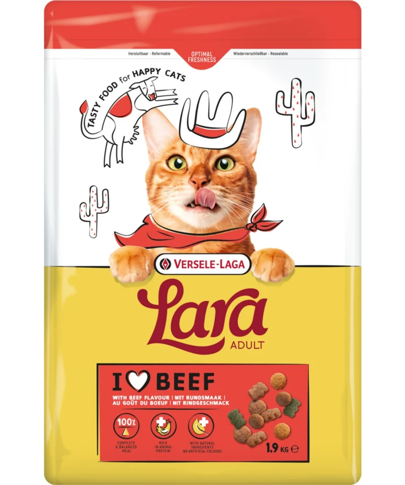 Versele-Laga Nourriture pour chat adulte Lara - Saveur de bœuf