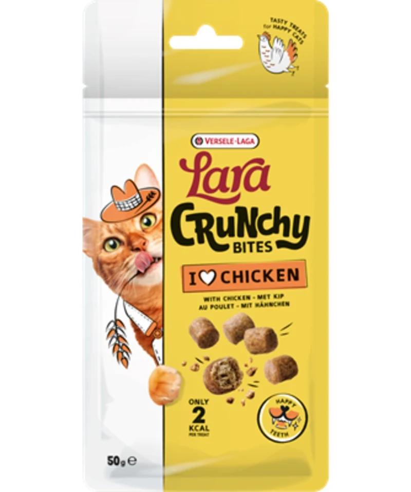 Versele-Laga Friandises pour chats Lara Crunchy Bites - Poulet - 50 gr