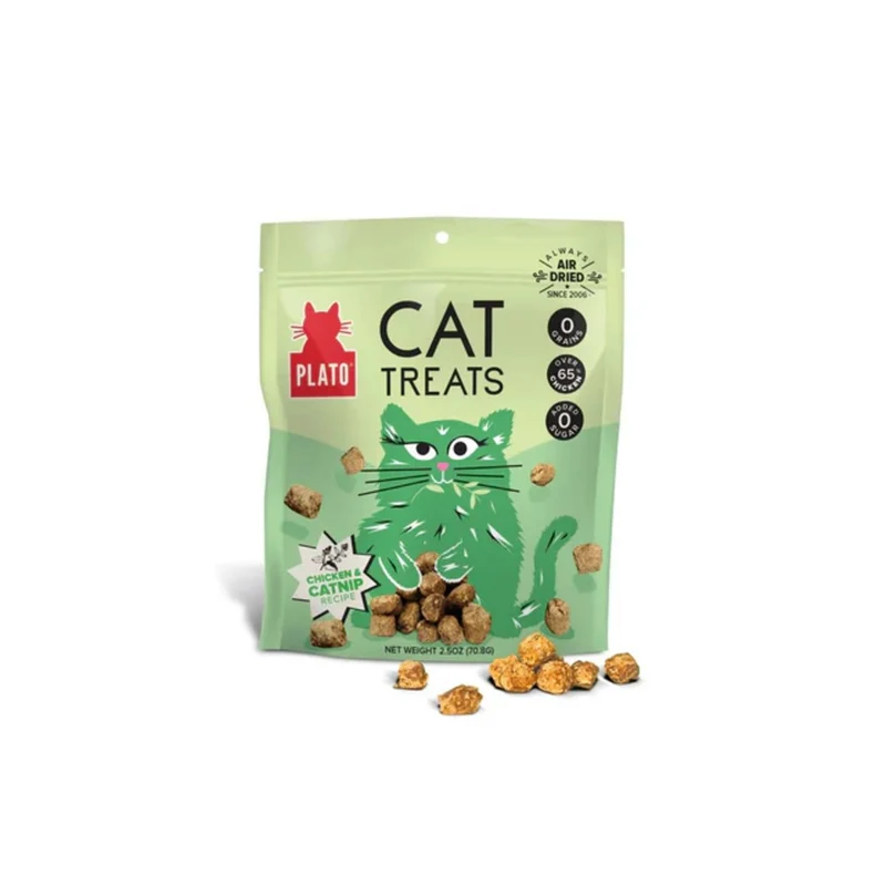Plato Friandises pour chat - Poulet et herbe à chat 70.8 gr