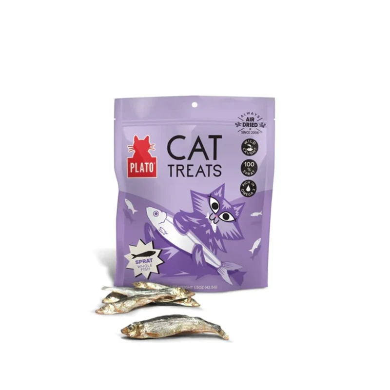 Plato - Sardines séchées à l’air pour chat 42.5 gr