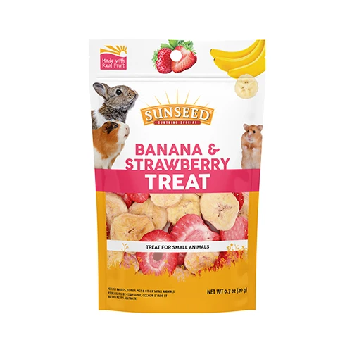 Sunseed - Gâteries - Banane et Fraise - Petits animaux - 20g