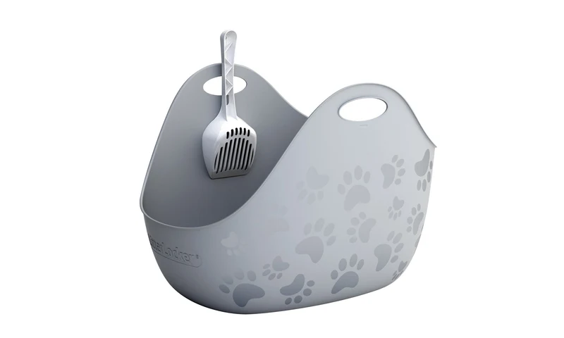 LitterLocker - Bac à litière - Avec pelle - Gris - Chat