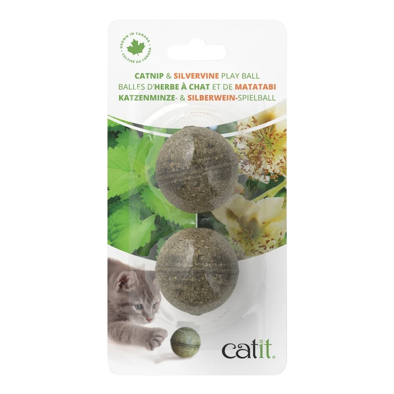 Balles d’herbe à chat et de matatabi - Paquet de 2