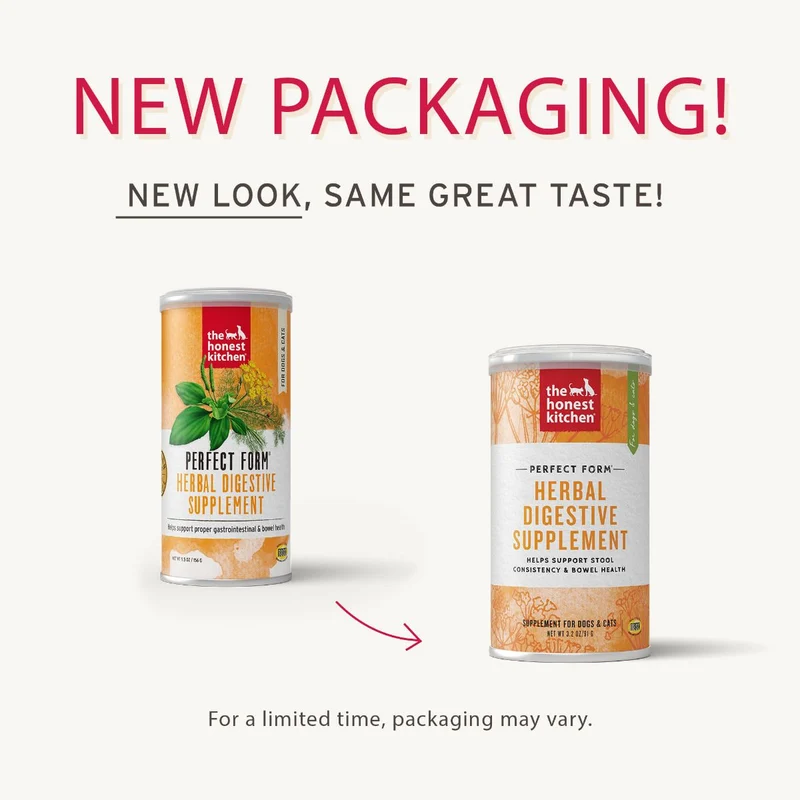 Honest kitchen perfect form supplément digestif aux herbes pour chien et chat