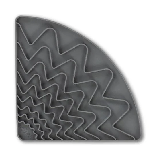 Tapis de Léchage Triangulaire en Silicone avec Ventouses