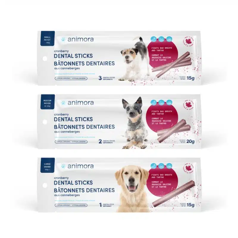Sachet de Bâtonnets Dentaires aux Canneberges pour Chiens