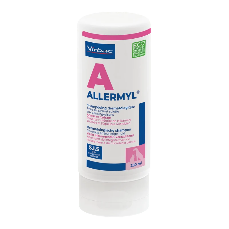 Allermyl shampoing dermatologique chien, chat