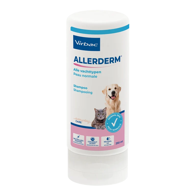 Allerderm shampoing peau normale chien, chat