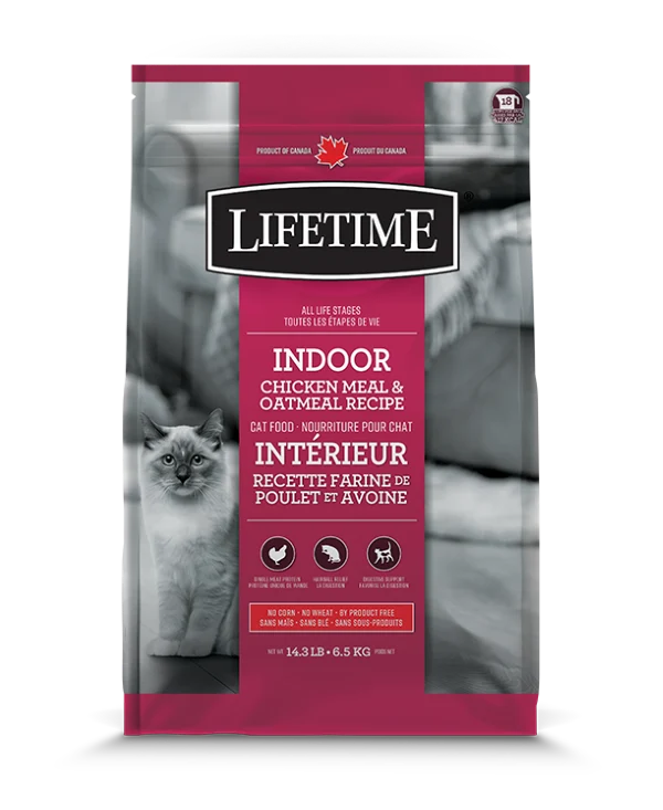 Lifetime - Chat d'Intérieur - Poulet et Avoine