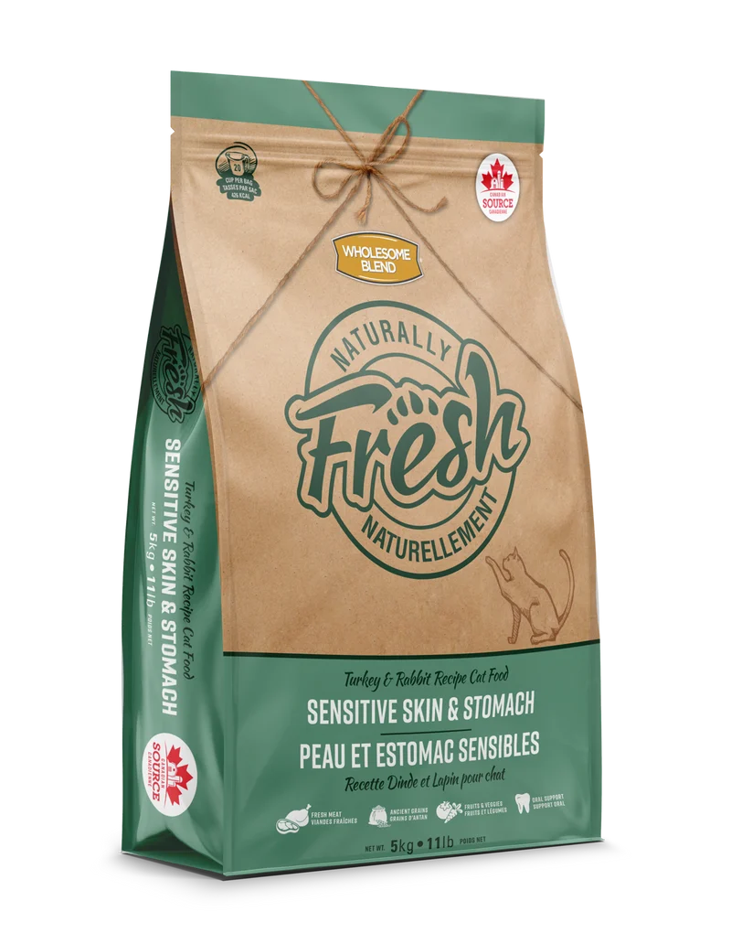 Wholesome Blend - Naturellement Fresh - Chat - Dinde et Lapin - Dentaire - Estomac et peau sensibles