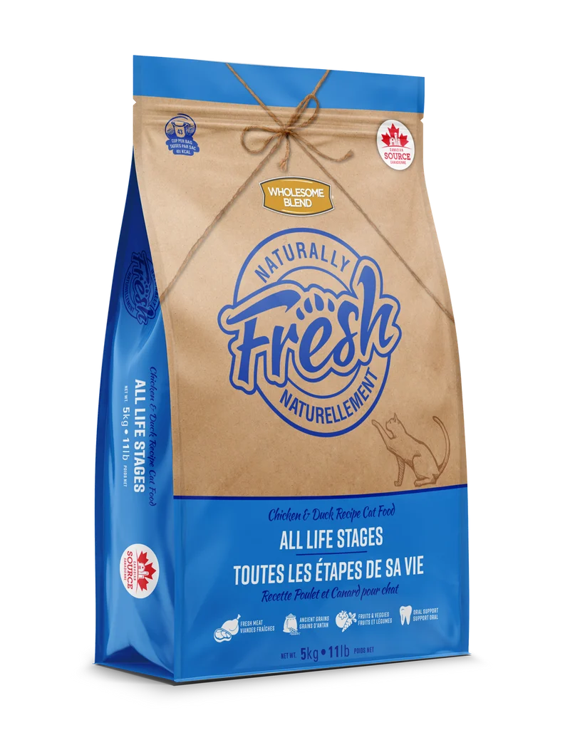Wholesome Blend - Naturellement Fresh - Chat - Canard et Poulet - Dentaire - Toutes étapes de vie