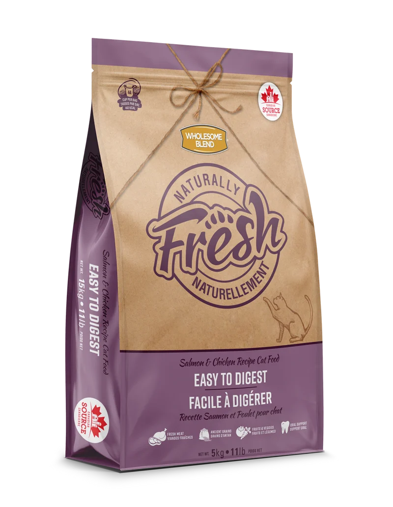 Wholesome Blend - Naturellement Fresh - Chat - Saumon et Poulet - Dentaire - Facile à digérer
