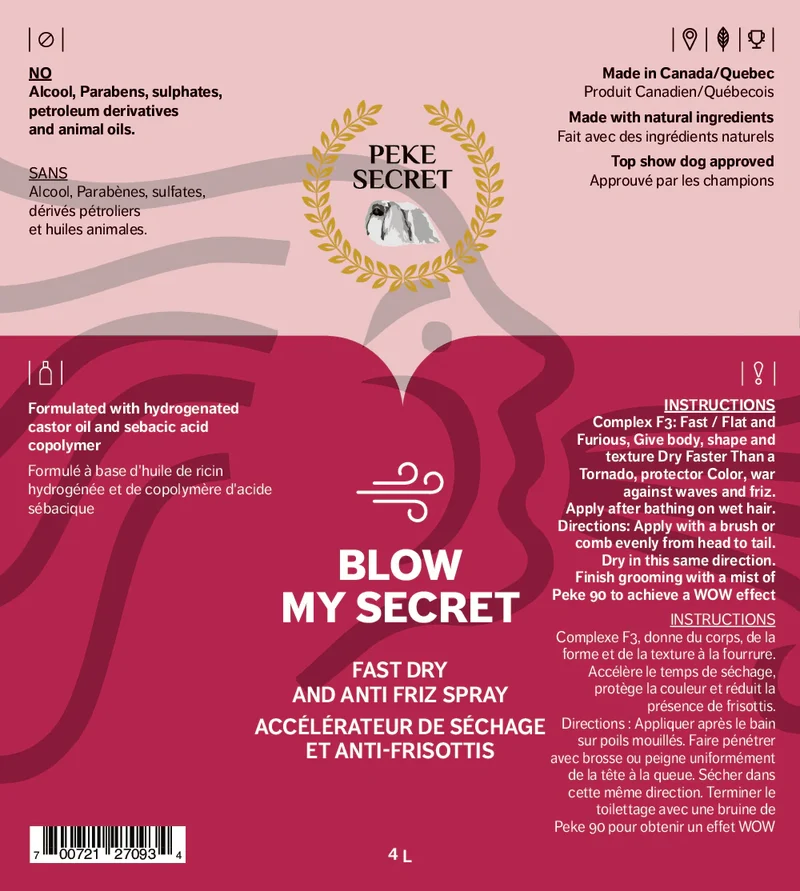 Accélérateur de séchage et anti-frisottis Blow My Secret