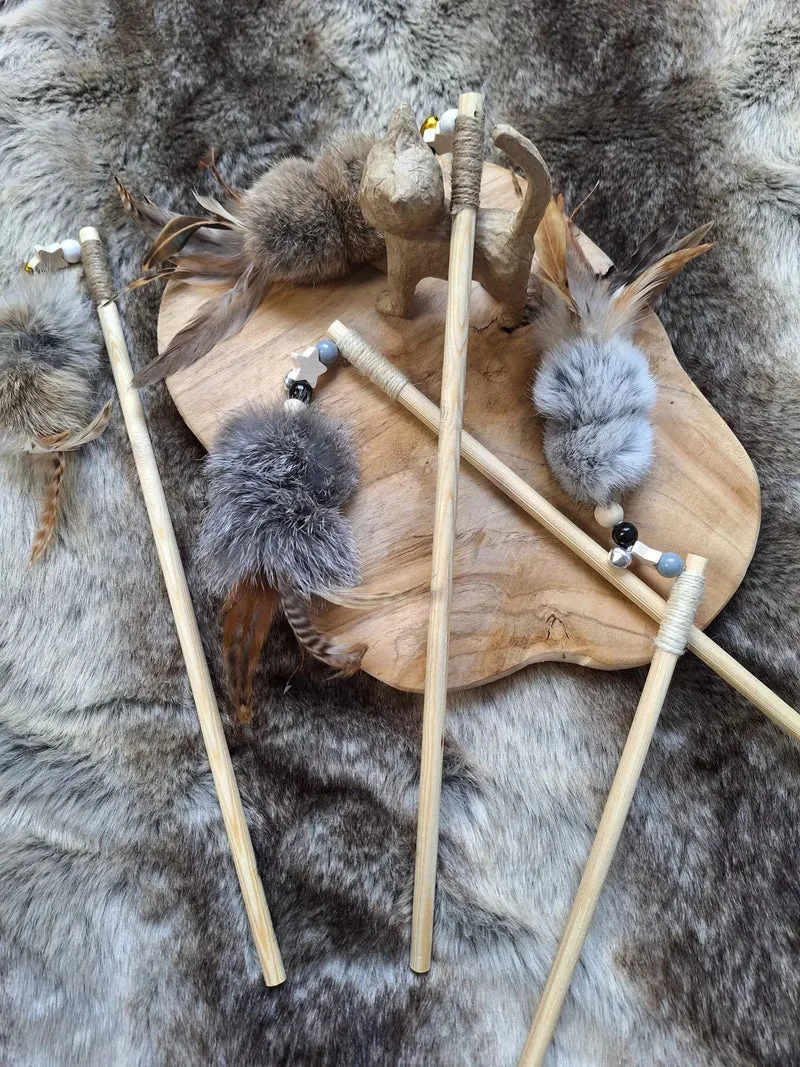 Canne à chat Cana Piou Piou – Jeu complice de chasse
