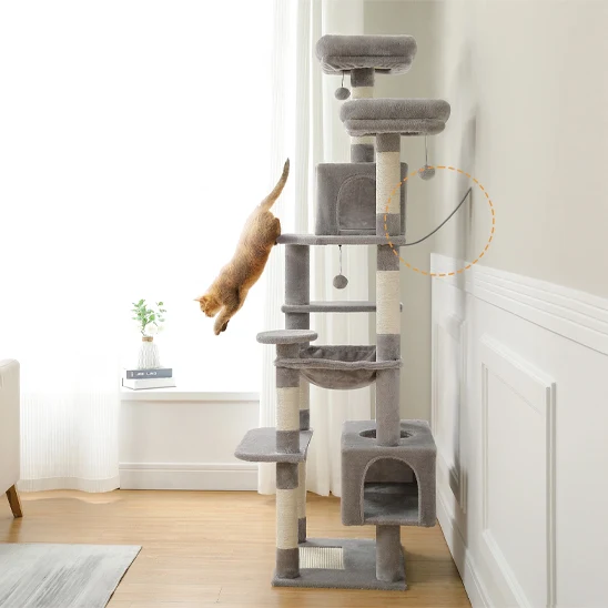 Arbre a chat-multiplateforme™ beige gris vert
