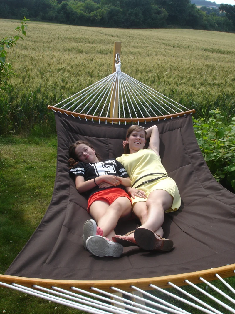 Hamac Bâtons Double Brun