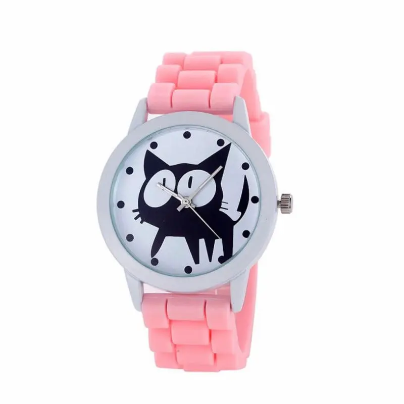 Montre Chat en Silicone