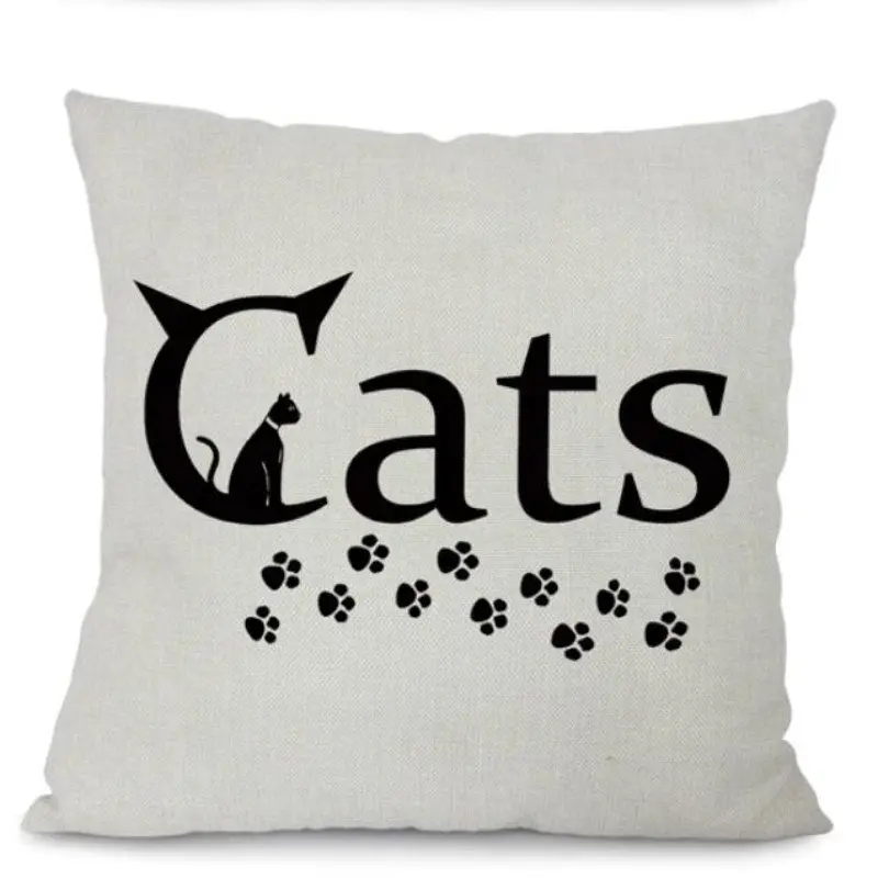 Housse de coussin CATS