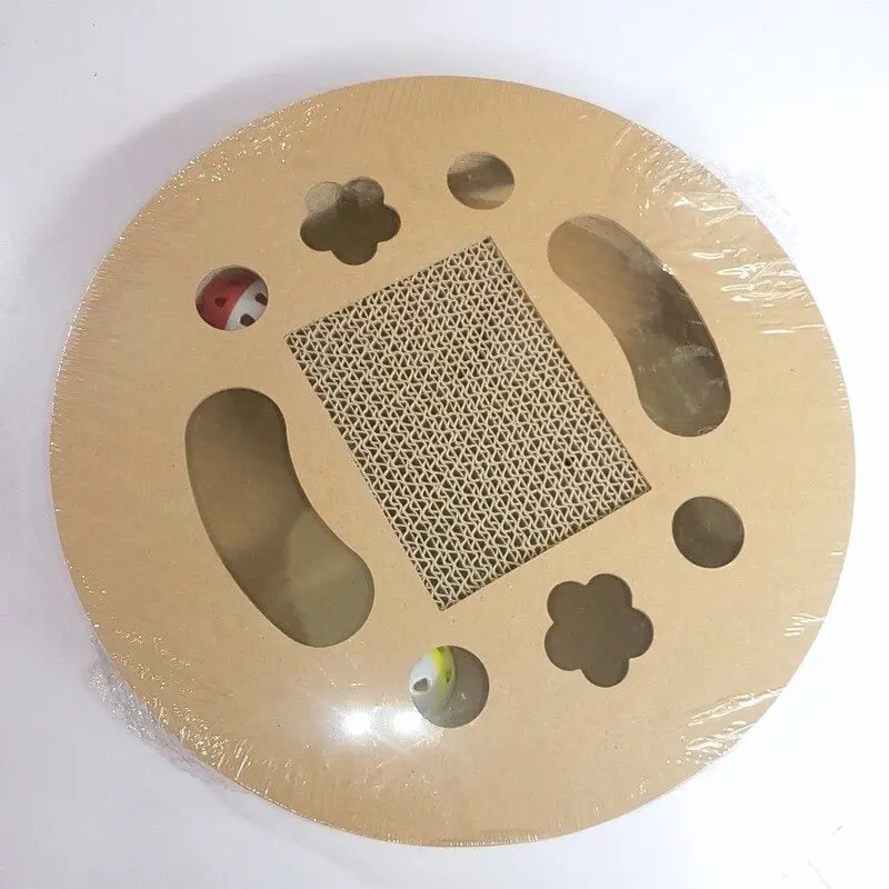 Griffoir pour Chat Rond avec Jeux