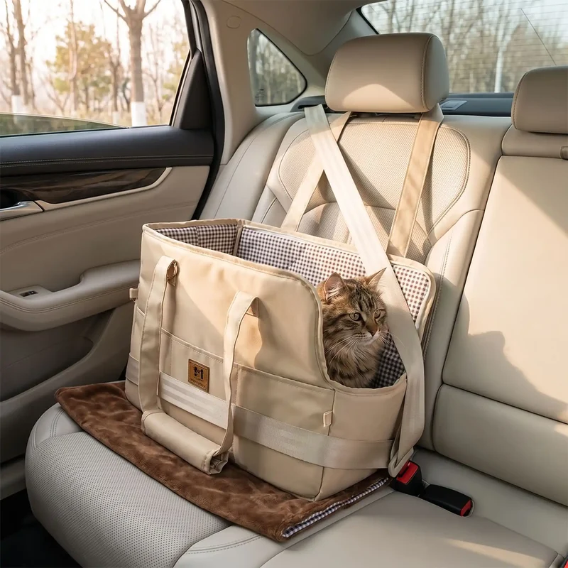 Chat sac de transport et Siège auto