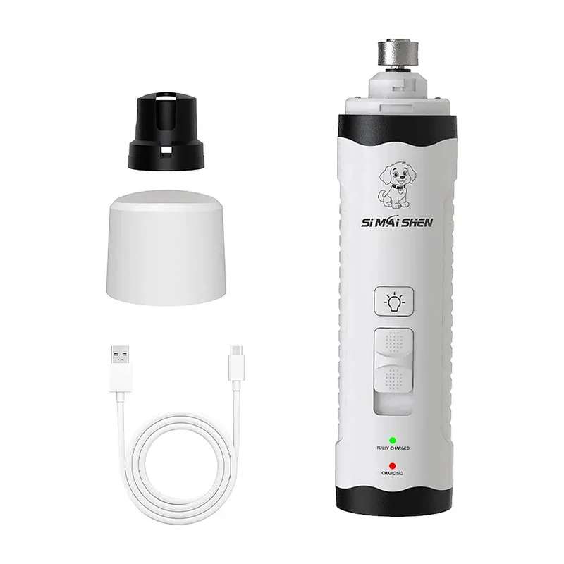 Lime à griffes électrique pour chien et chat – Meuleuse silencieuse à double LED