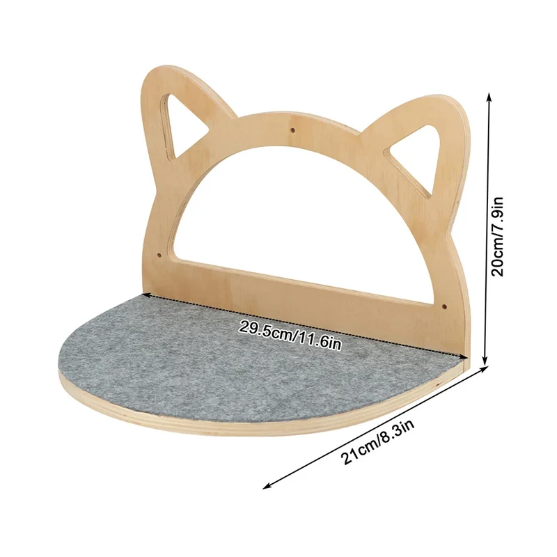 Griffoir mural design pour chats – plateforme murale robuste et élégante